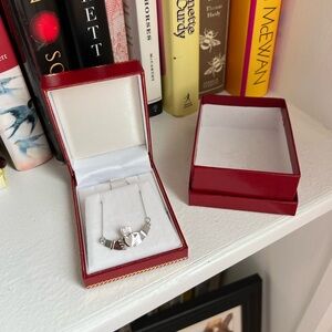 NEW IN BOX! Sterling Silver Claddagh Necklace in Original Box & Gift Box